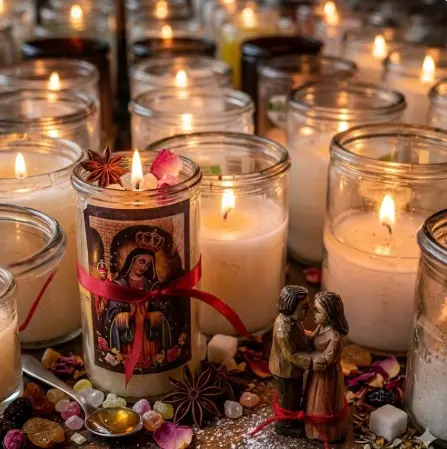 Endulzamientos de Amor Confiable en Bogotá con velas personlalizada, flores y aceite mágico para atraer a la persona.